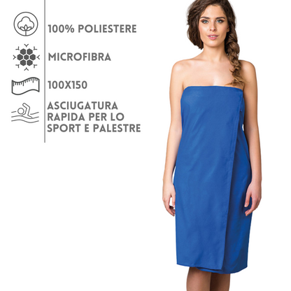 Asciugamano da palestra in microfibra 100x150 cm  | Cod. PM915