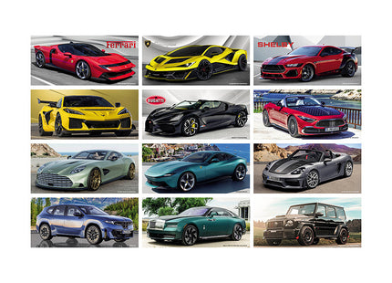 Calendario da tavolo personalizzato 2027 Auto sportive
