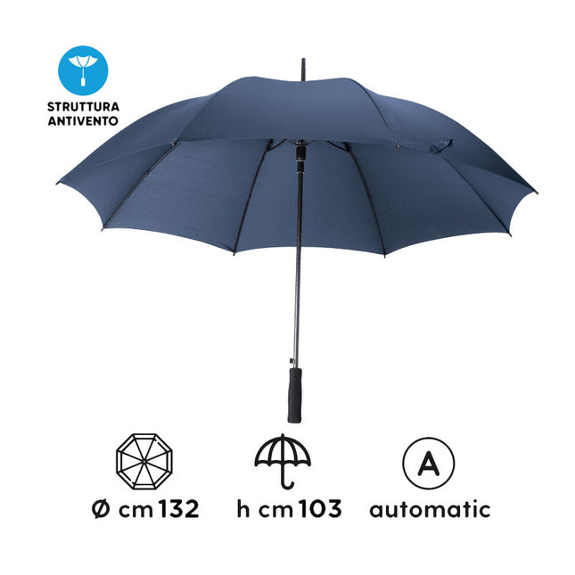Ombrello automatico personalizzato AUTOM in poliestere pongee PL085