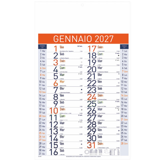 CALENDARI PERSONALIZZATI 2027