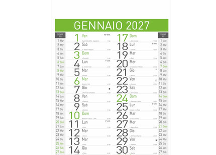 Calendario olandese personalizzato 2027 Light