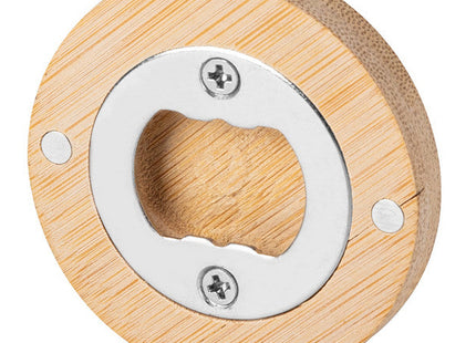 Apribottiglie Circolare in Bamboo Personalizzabile - PC801
