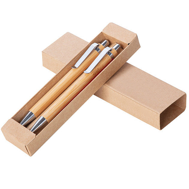 Set penna e portamina in bamboo - PD497