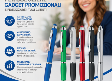 Penne personalizzate touch screen e antiscivolo