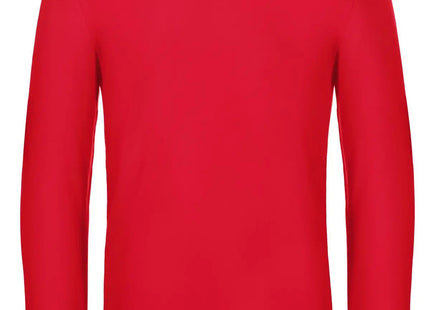 T-shirt B&C BCTU07T #E190 a maniche lunghe - RE004 - red