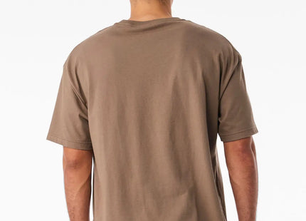 BE3010 Unisex Heavy Boxy Tee vista 3 in alta risoluzione