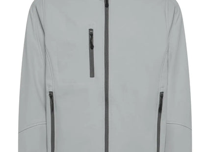 Giacca softshell 3 strati con cappuccio Black Spider Storm BS552 - PG Pearl grey