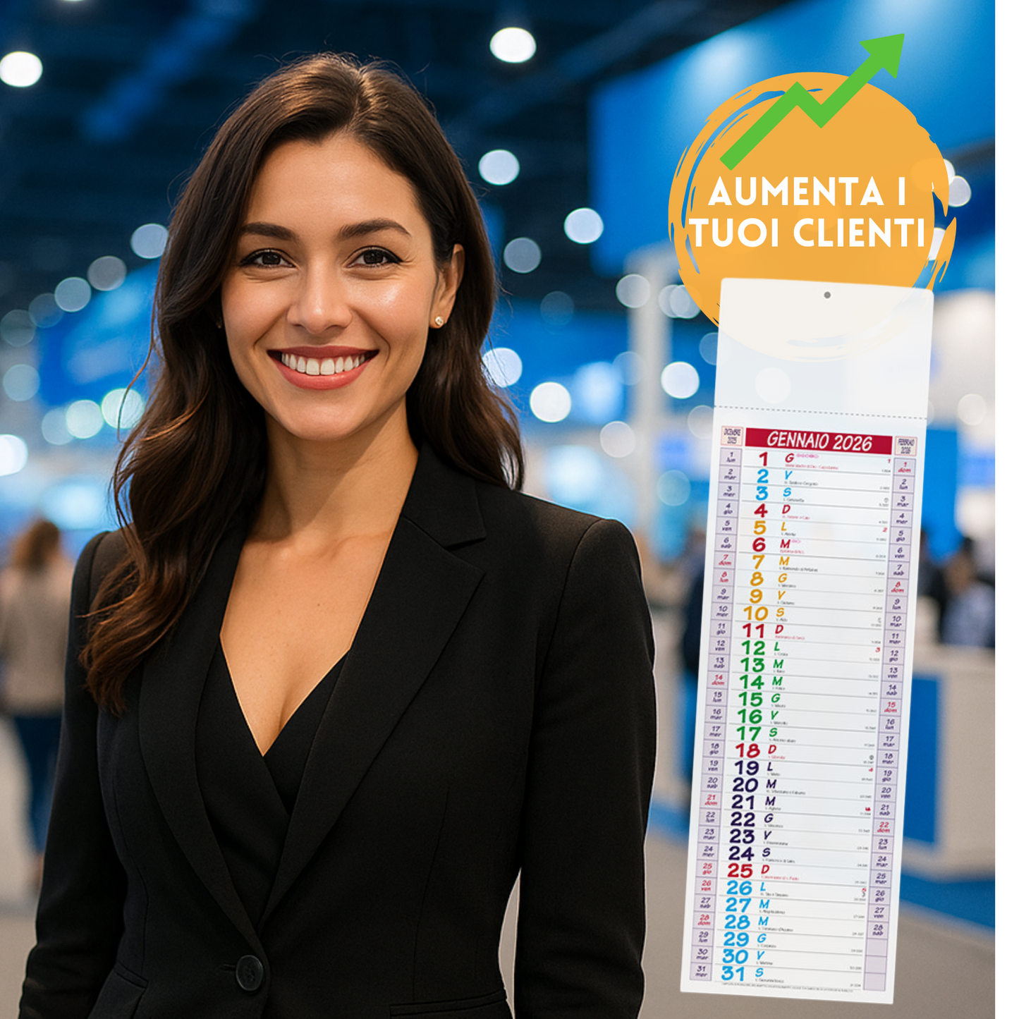 Calendario personalizzato 2026 modello Slim | Cod. PA670