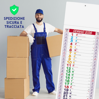 Calendario personalizzato 2026 modello Slim | Cod. PA670