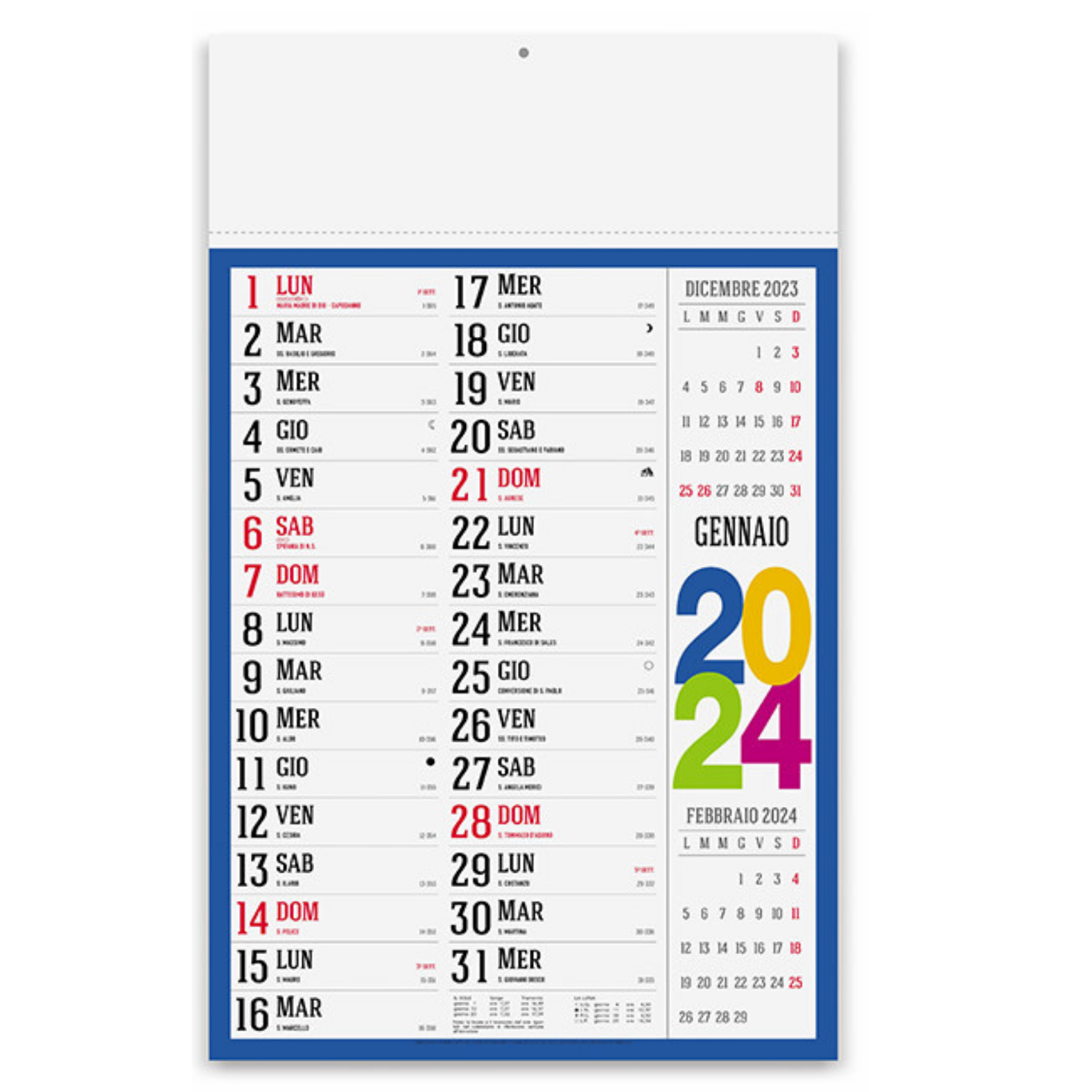 Calendari personalizzati 2024 olandesi PA614