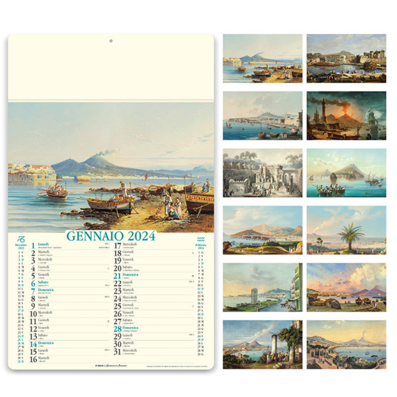 Calendari personalizzati 2024 illustrati PA018