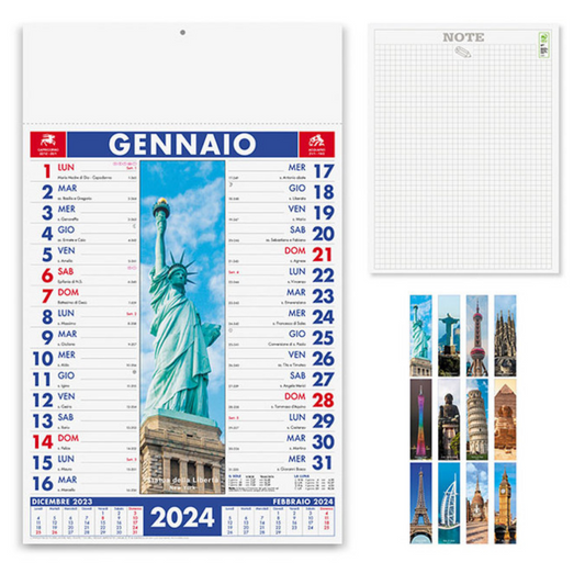 Calendari personalizzati 2024 illustrati PA455