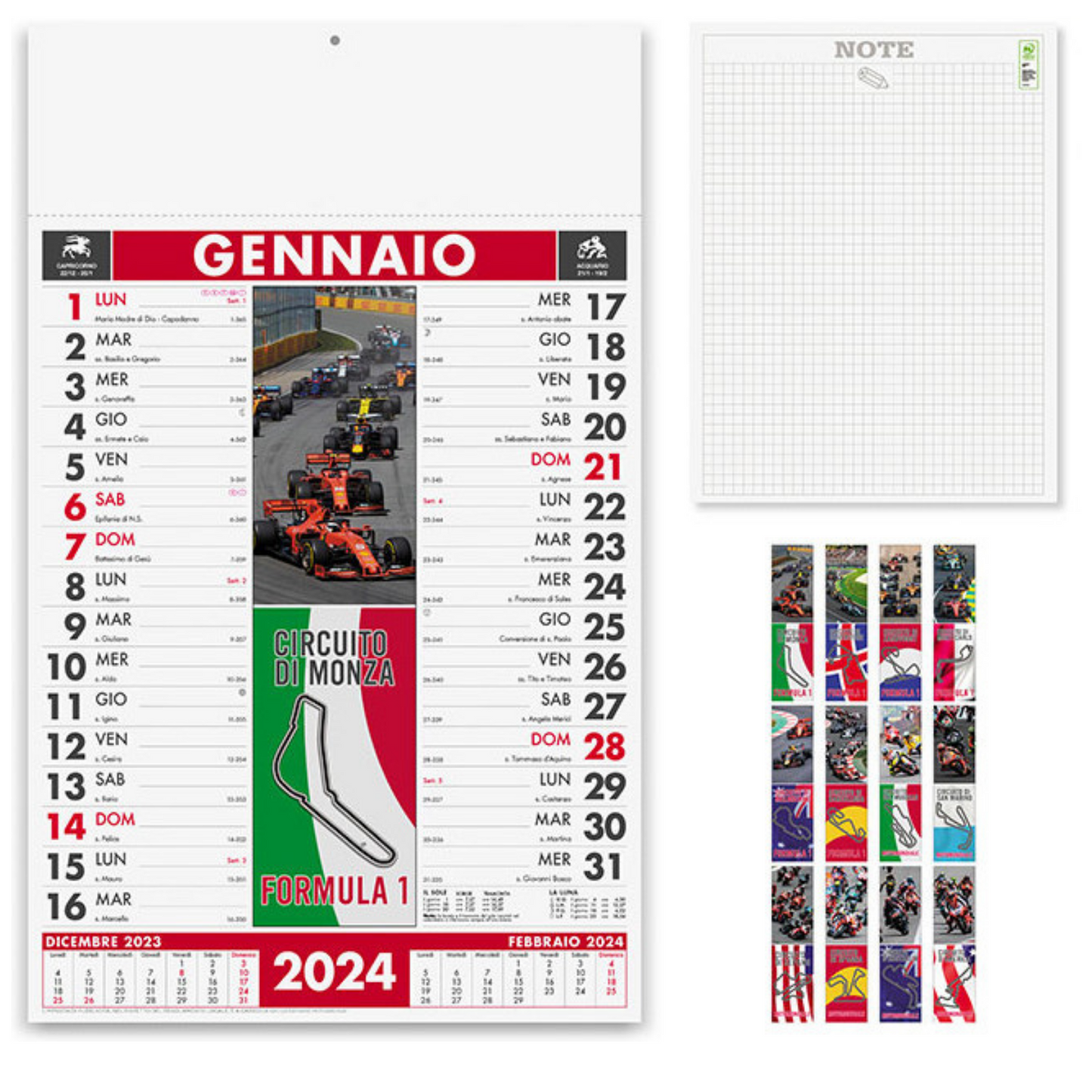 Calendari personalizzati 2024 illustrati PA468
