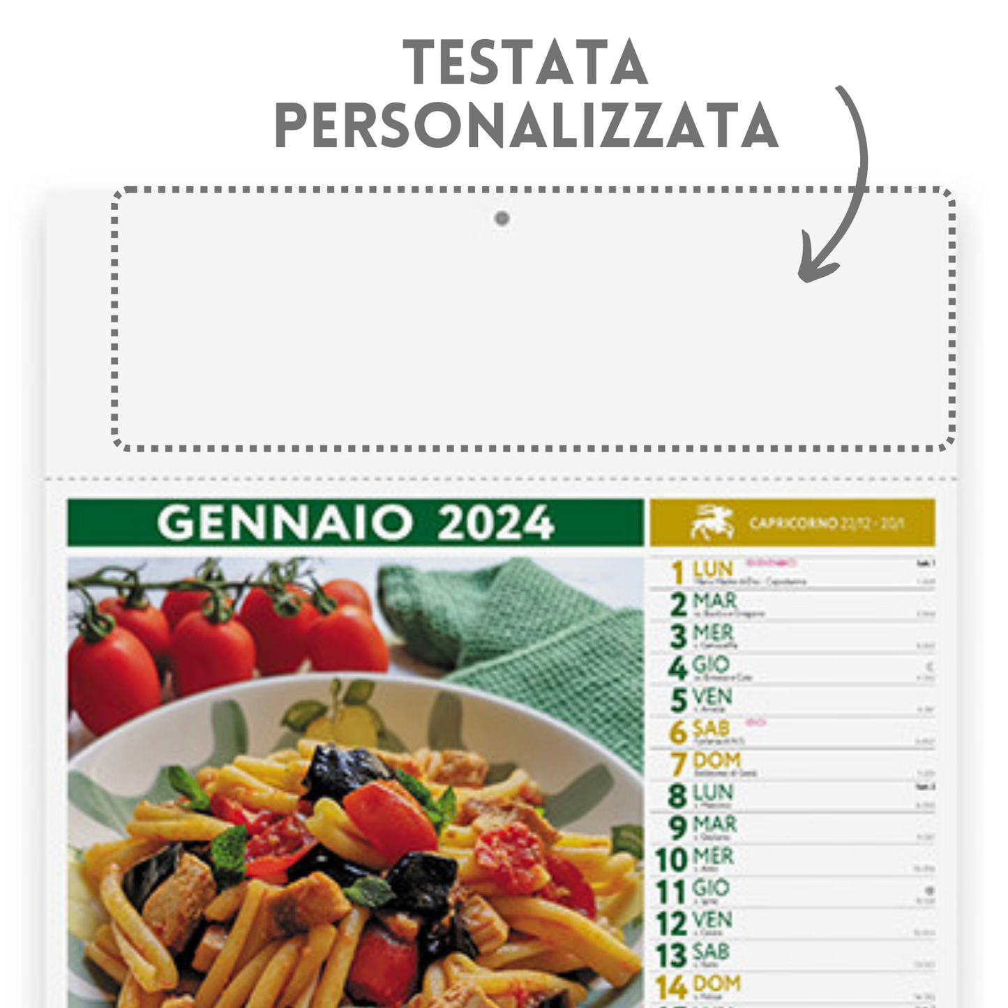 Calendari personalizzati 2024 illustrati PA132