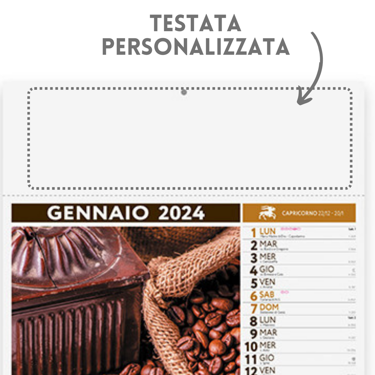 Calendari personalizzati 2024 illustrati PA148