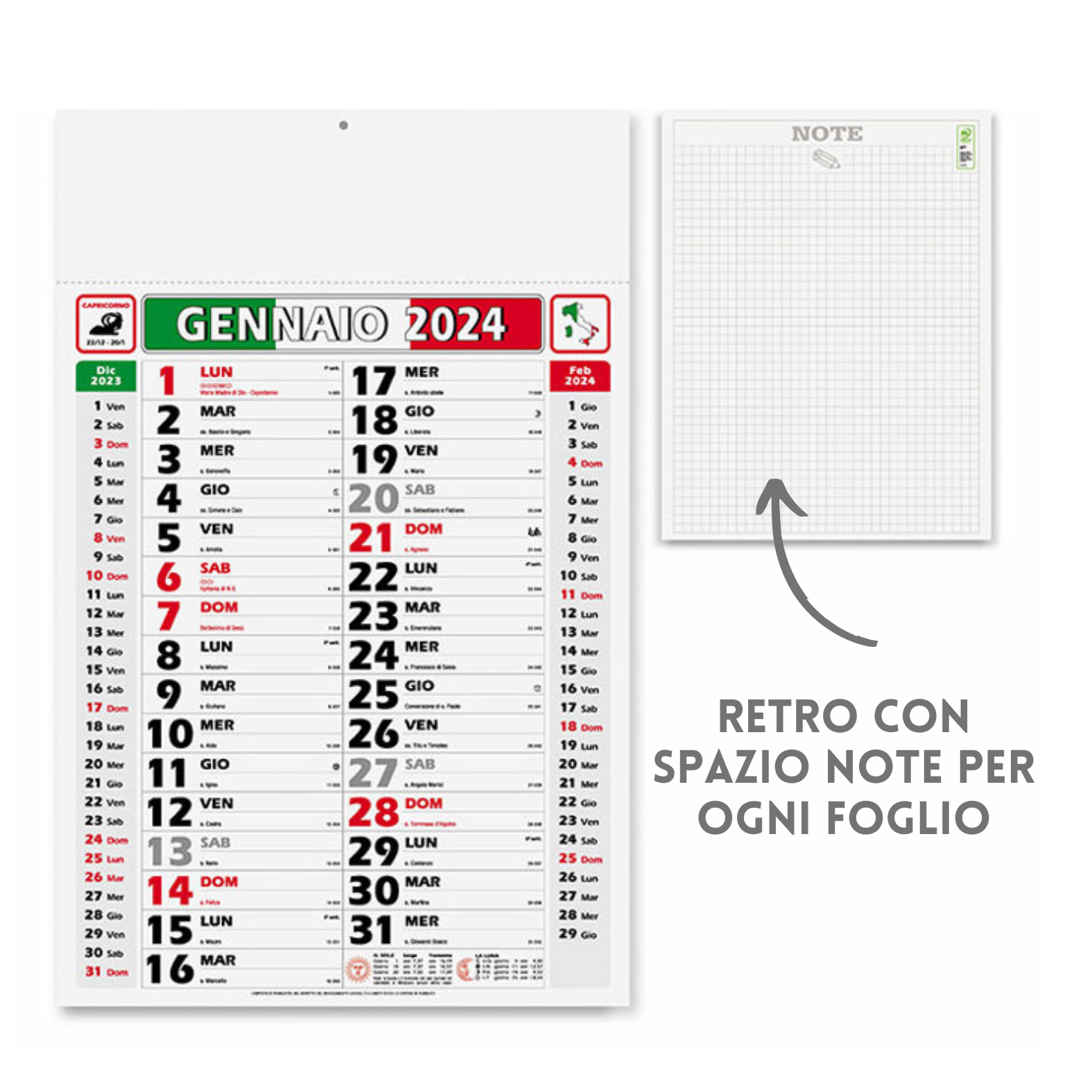 Calendari personalizzati 2024 olandesi PA432