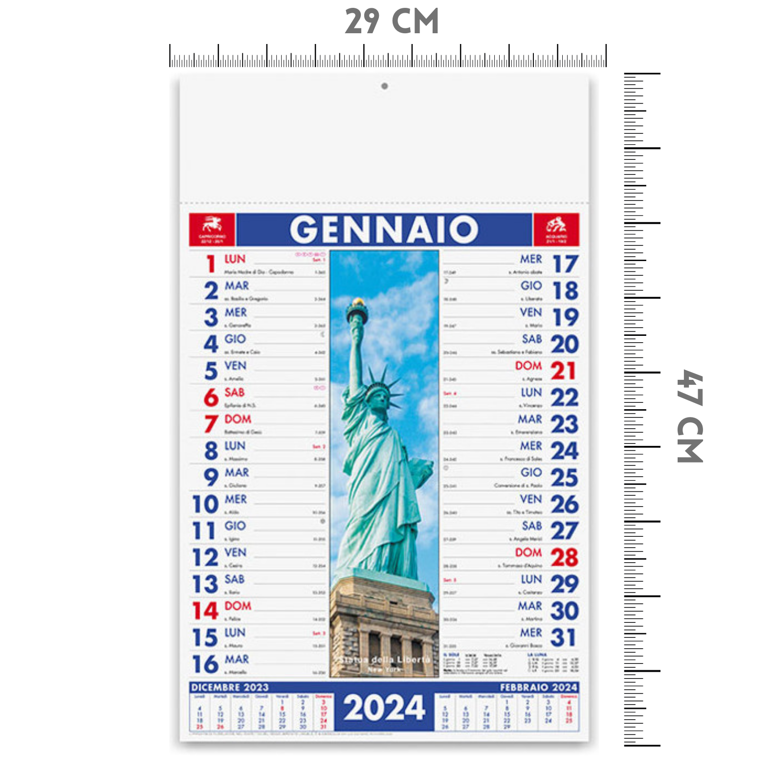 Calendari personalizzati 2024 illustrati PA455