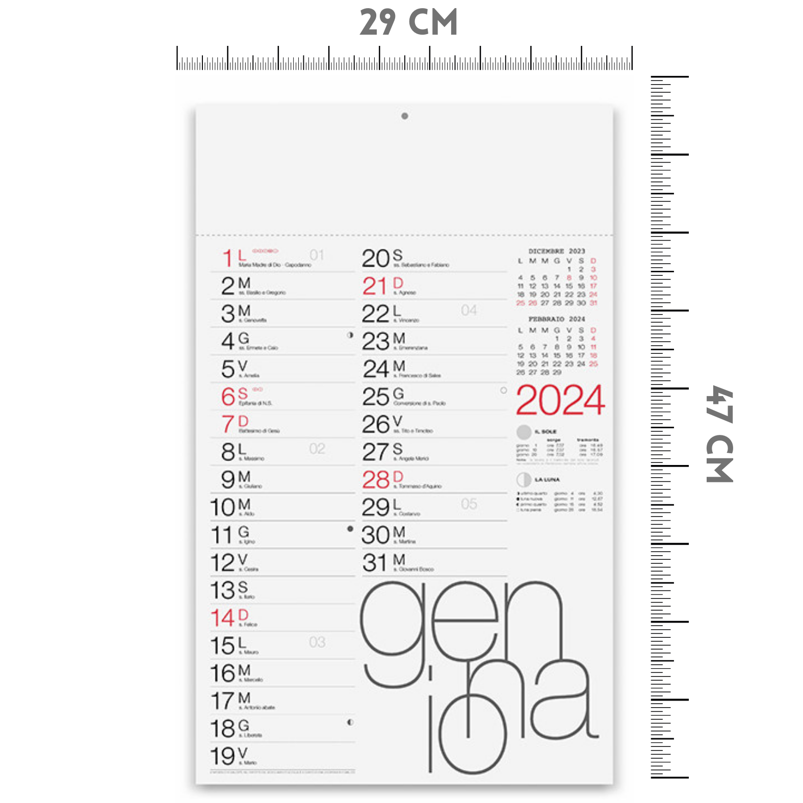 Calendari personalizzati 2024 olandesi PA615
