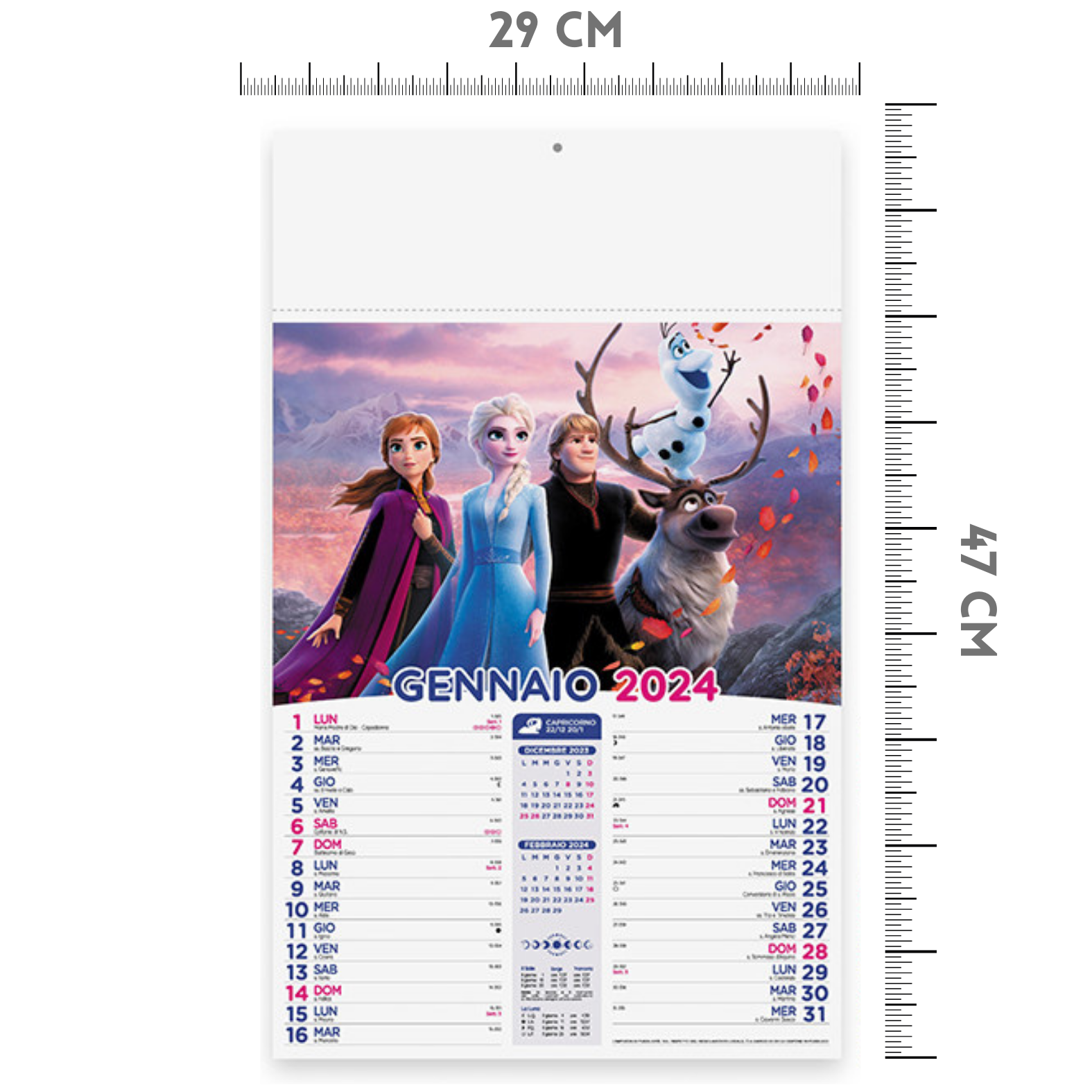 Calendari personalizzati 2024 illustrati PA105