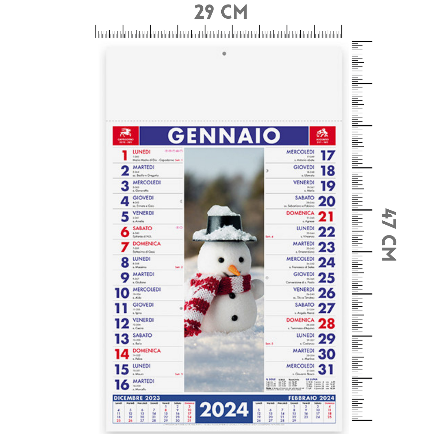 Calendari personalizzati 2024 illustrati PA115