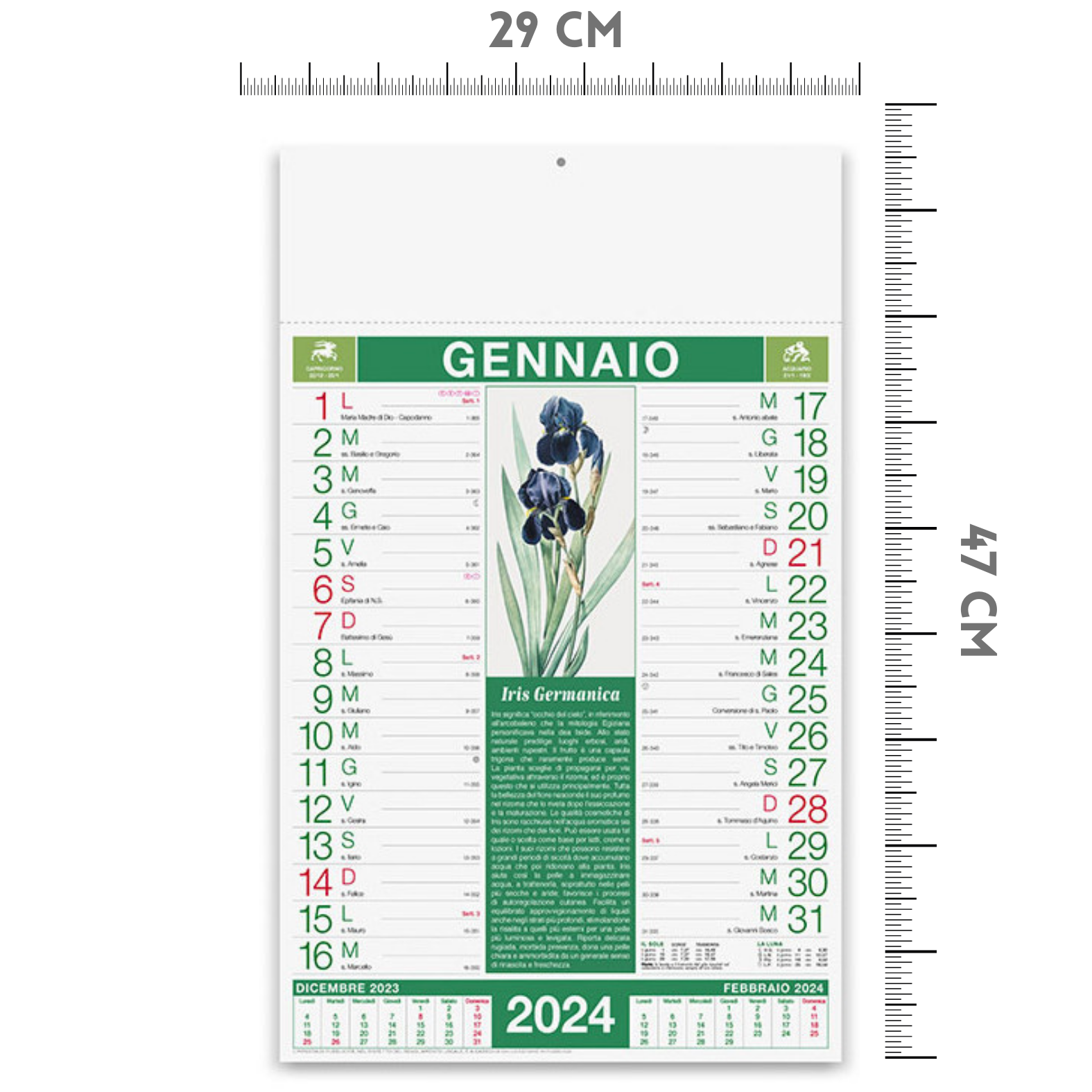 Calendari personalizzati 2024 illustrati PA460