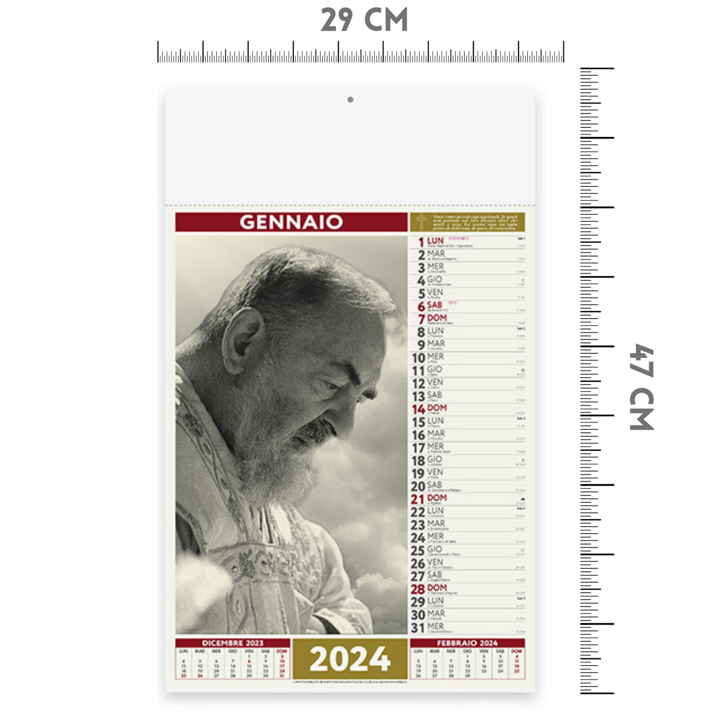 Calendari personalizzati 2024 illustrati PA100