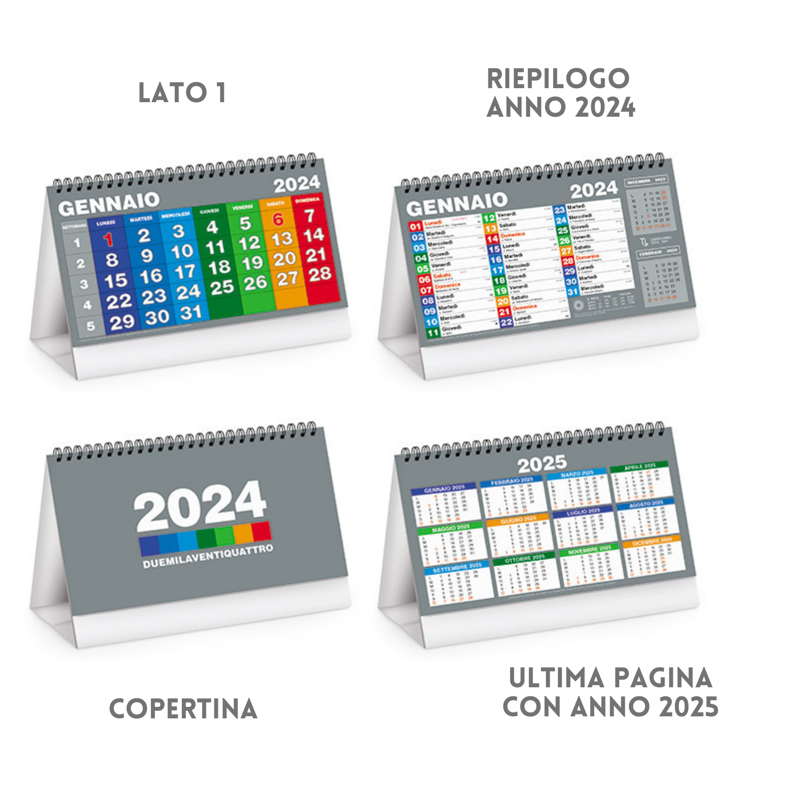 Calendari personalizzati 2024 da banco PA703