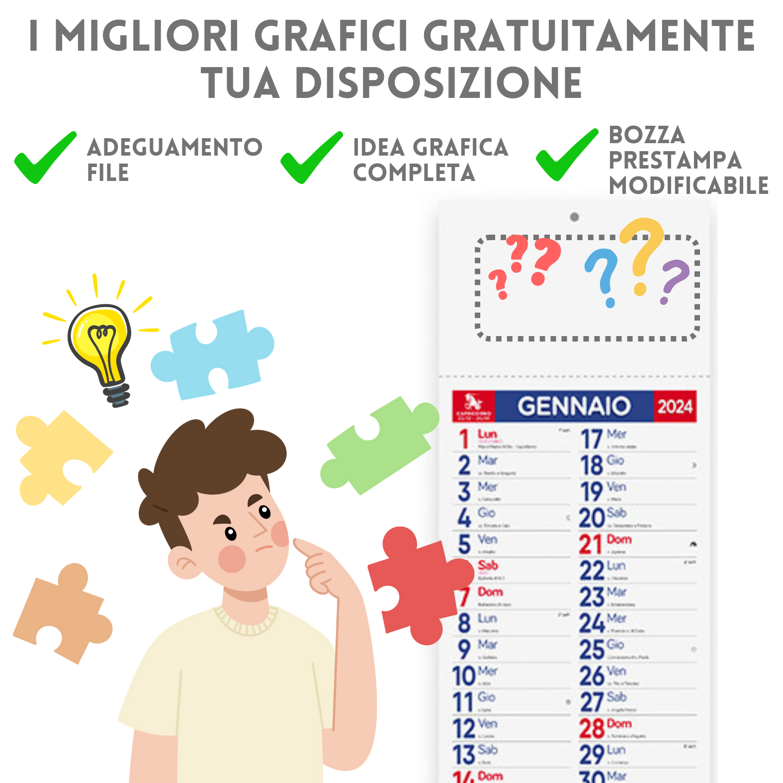 Hole Gadget  Calendari personalizzati 2024 illustrati PA189