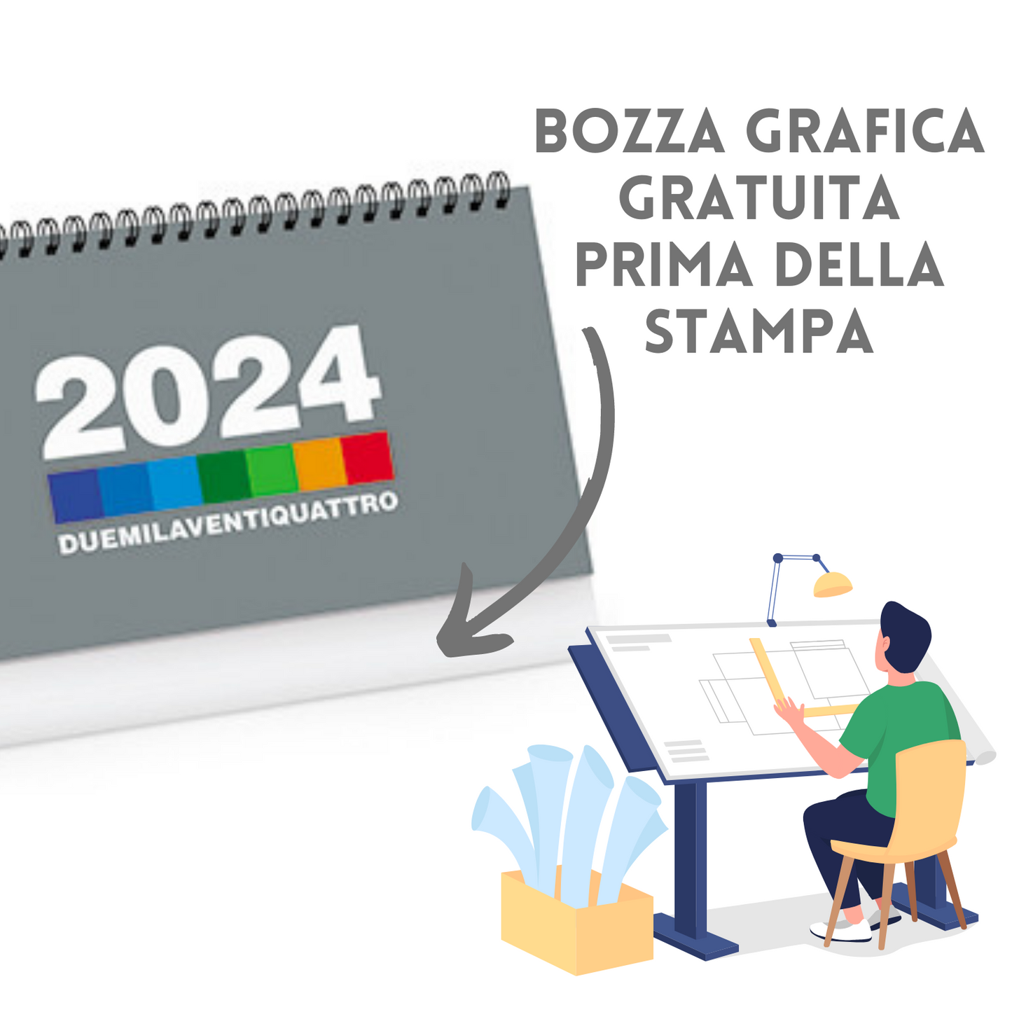 Calendari personalizzati 2024 da banco PA703