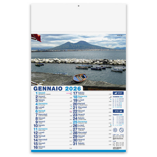 Calendario illustrato 2026 Napoli | Cod. PA118