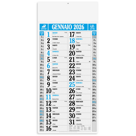 Calendario olandese GIGANTE 2026 personalizzato | Cod. PA523
