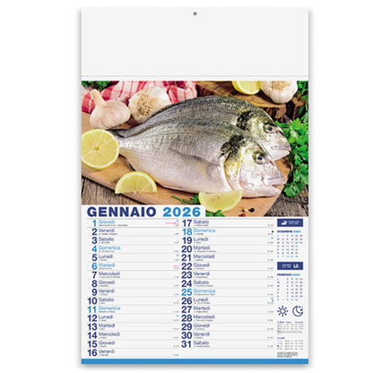 Calendario illustrato 2026 Mare in Tavola | Cod. PA144