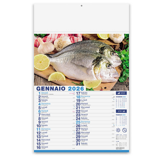 Calendario illustrato 2026 Mare in Tavola | Cod. PA144