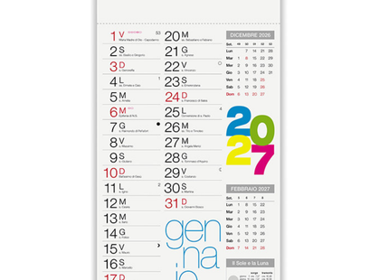 Calendario olandese personalizzato 2027 Shaded Moderno