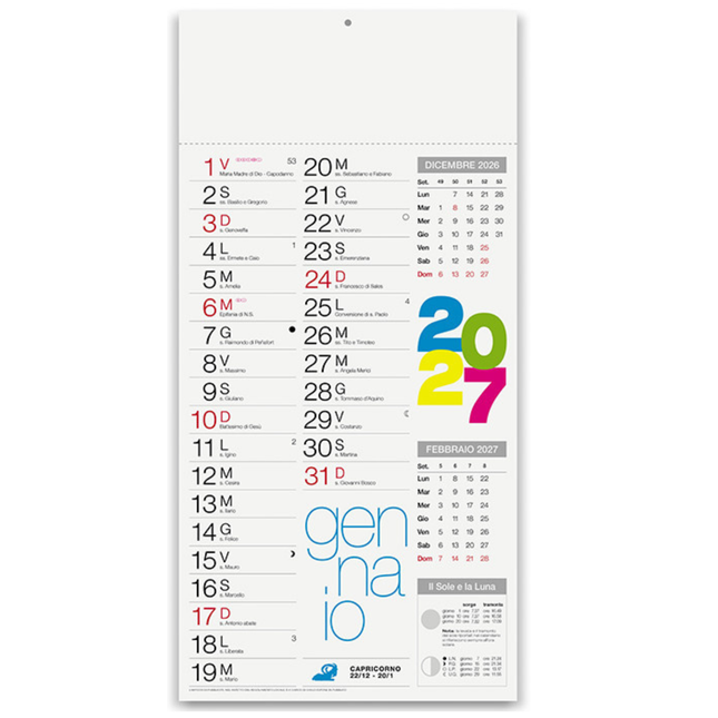 Calendario olandese personalizzato 2027 Shaded Moderno