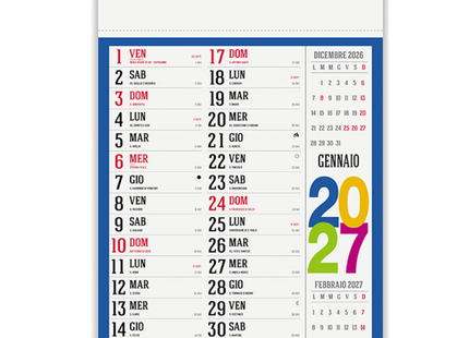 Calendario olandese personalizzato 2027 Swedish