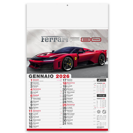 Calendario illustrato 2026 Auto Sportive | Cod. PA162