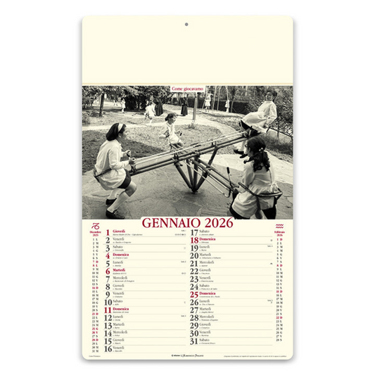 Calendario illustrato 2026 come eravamo | Cod. PA022
