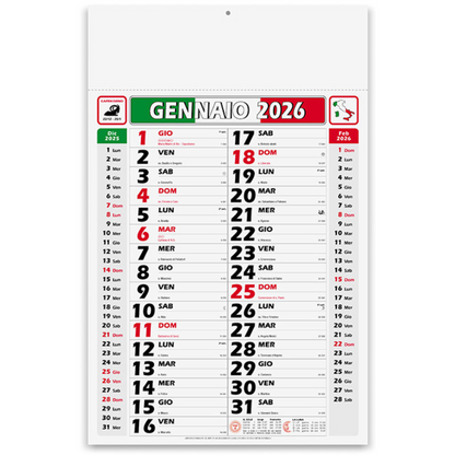 Calendario olandese 2026 personalizzato Italy  | Cod. PA432