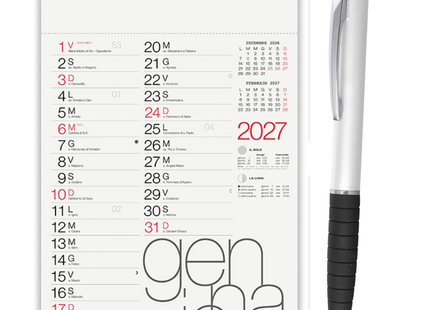 Kit 100 calendari 2027 + 100 penne - Modello master