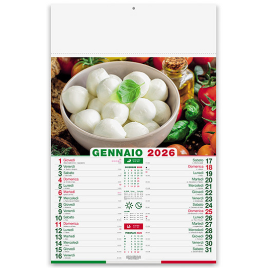 Calendario illustrato 2026 Prodotti Tipici | Cod. PA140