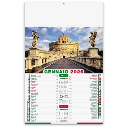 Calendario illustrato 2026 Città d'Italia | Cod. PA116