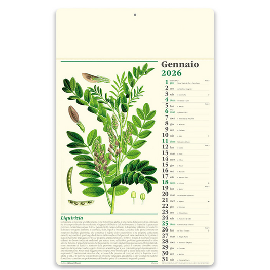 Calendario illustrato 2026 Erboristeria | Cod. PA011