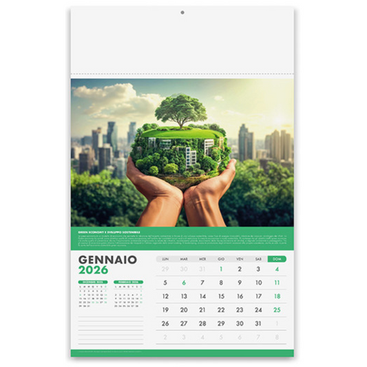 Calendario illustrato 2026 Ecologia | Cod. PA091