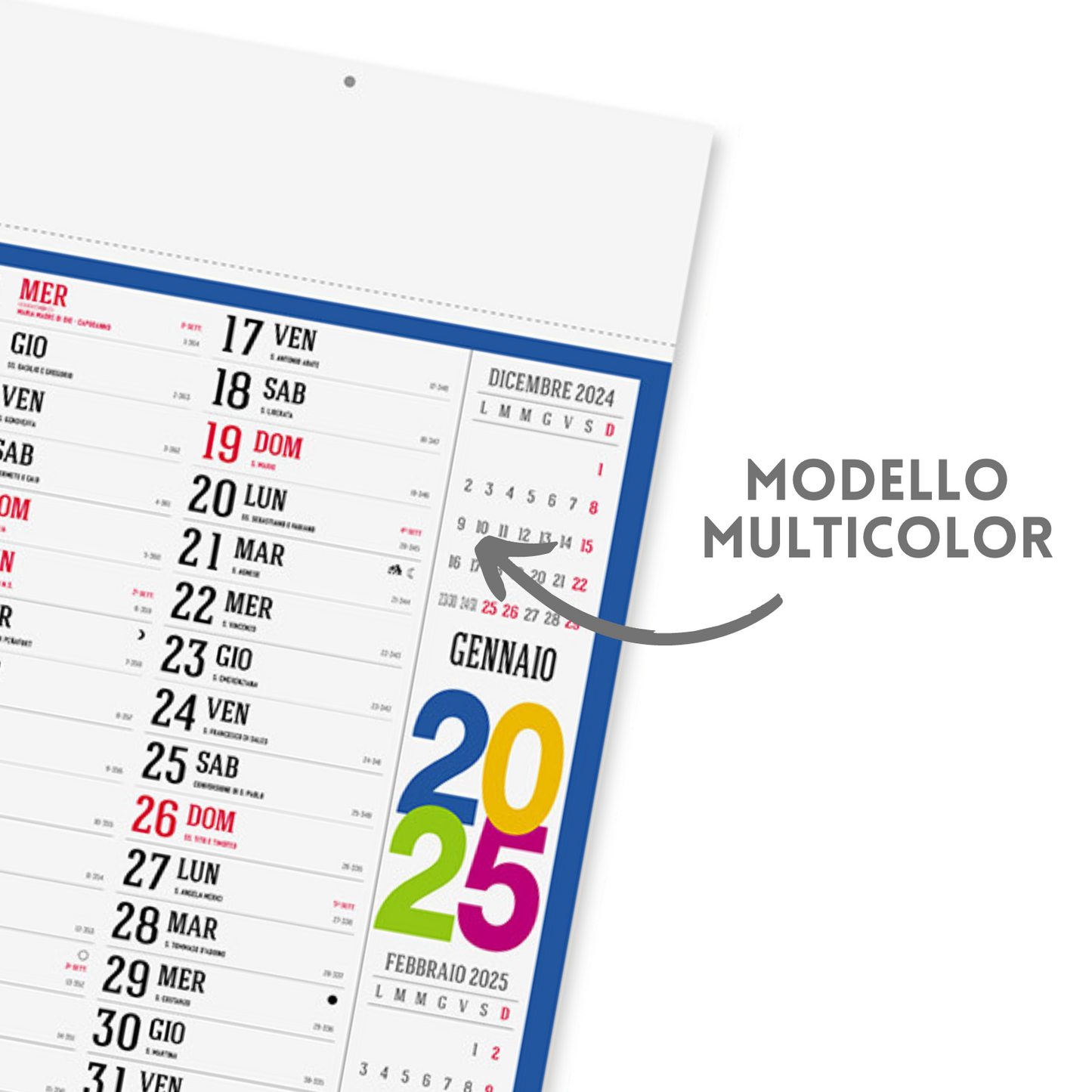 Calendari personalizzati 2025 olandesi PA614