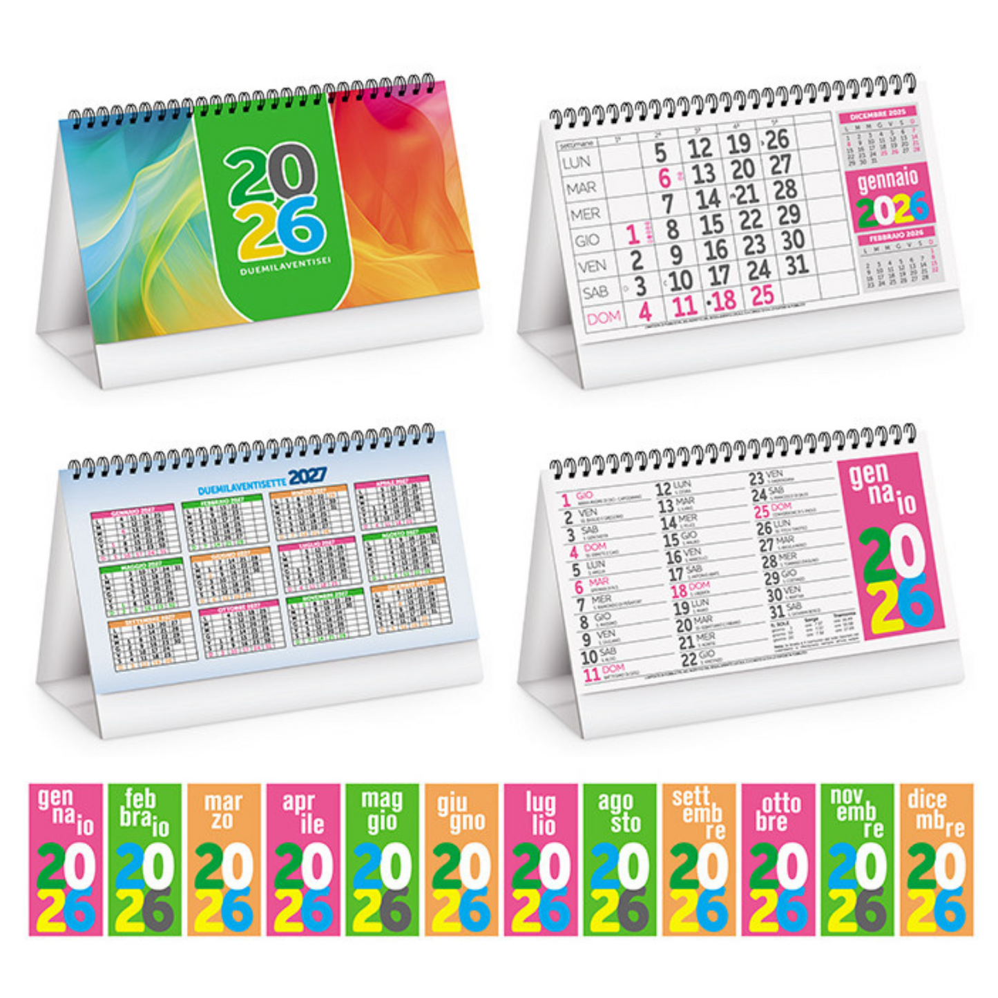 Calendario da banco 2026 personalizzato | Cod. PA706