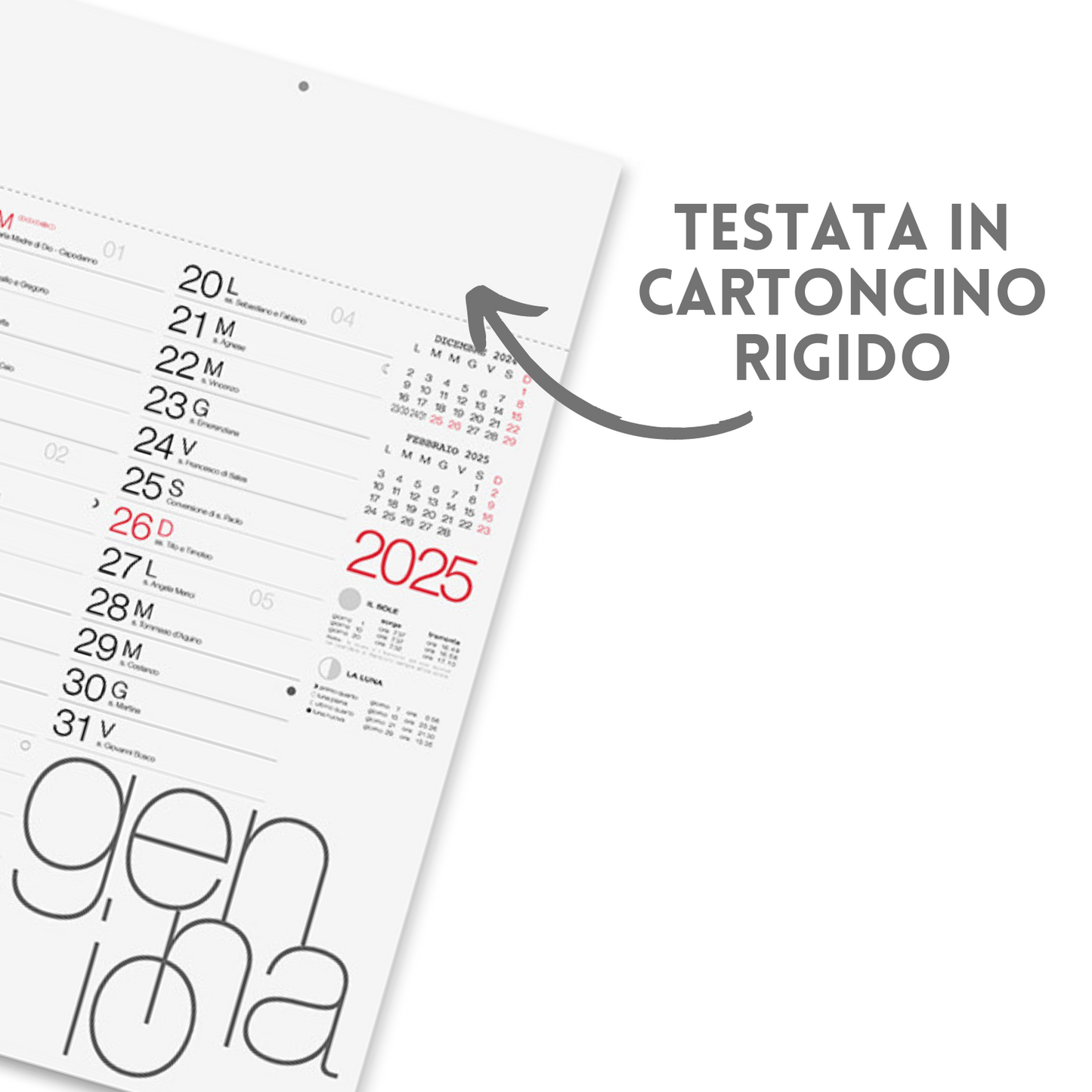 Calendari personalizzati 2025 olandesi PA615