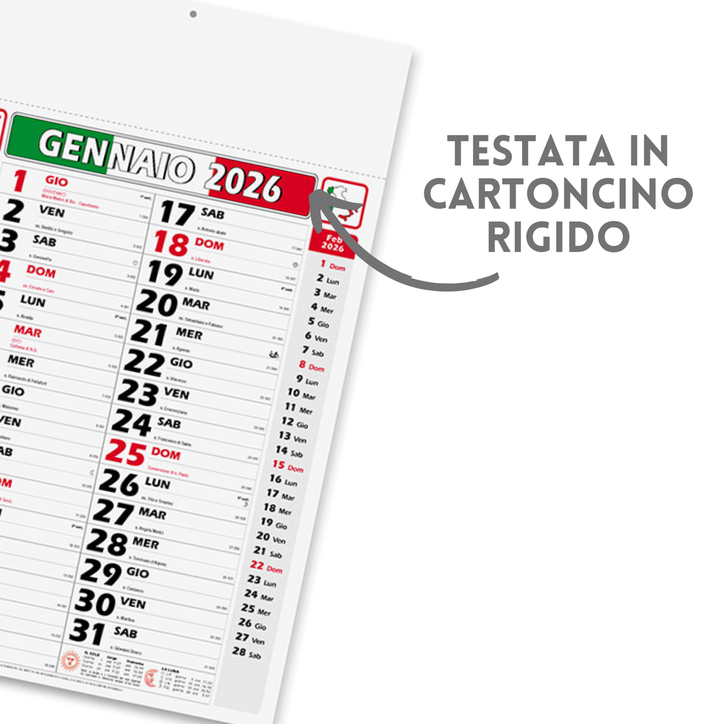 Calendario olandese 2026 personalizzato Italy  | Cod. PA432