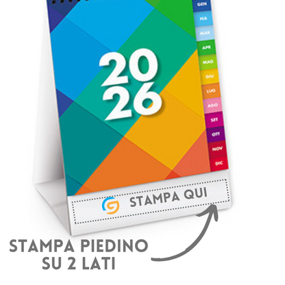 Calendario da banco 2026 personalizzato | Cod. PA742