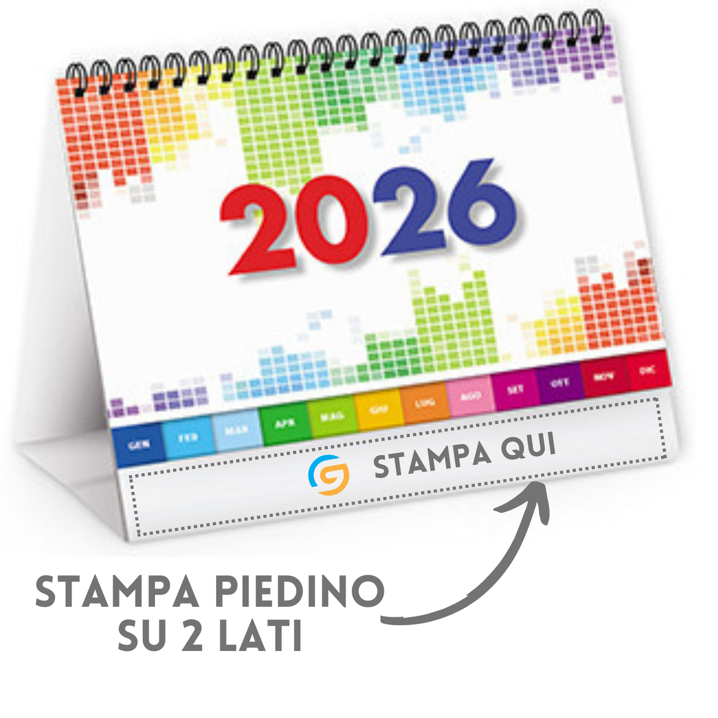Calendario da banco 2026 personalizzato | Cod. PA743